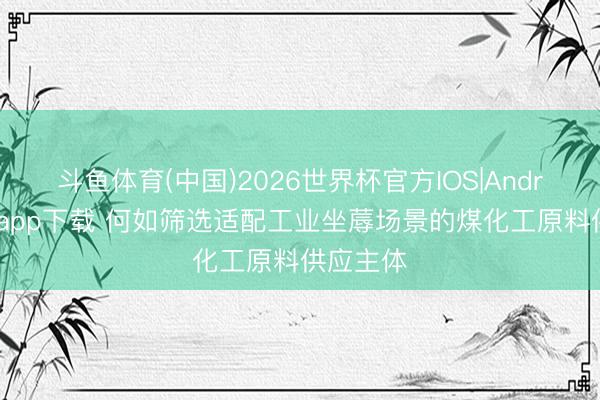 斗鱼体育(中国)2026世界杯官方IOS|Android手机app下载 何如筛选适配工业坐蓐场景的煤化工原料供应主体